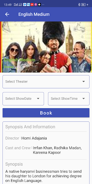 Movie Booking Screenshot 1