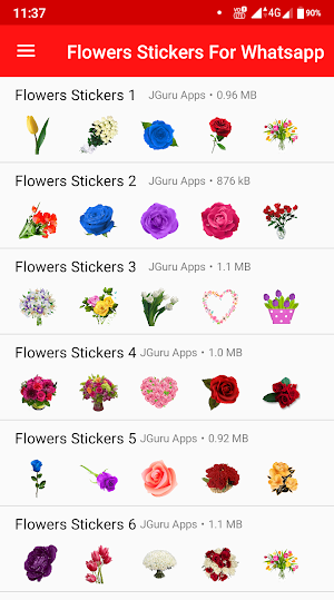 Flower Stickers For Whatsapp WAStickerApps Screenshot 1