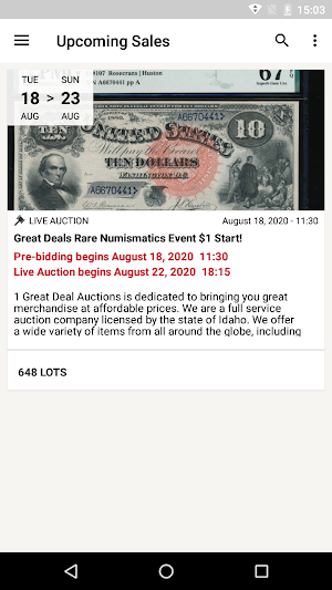 1 Great Deal Auctions Screenshot 0