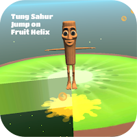 Tung Sahur Jump on Fruit Helix