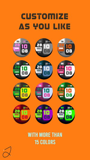 Simple Squares Watch Face Screenshot 2
