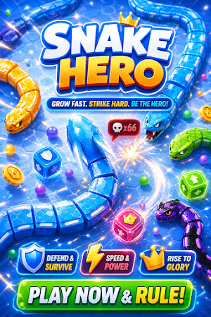 Snake Hero: Food Hunt Battle Screenshot 0