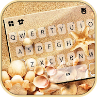 Beach Shells Holiday Keyboard Background