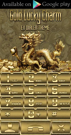 Gold Lucky Charm 3d Next Launcher theme Screenshot 2