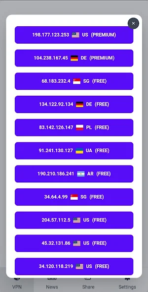 VPNUSI2 - Private Proxy VPN Screenshot 2