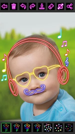 Glow Draw Photo Editor Screenshot 1