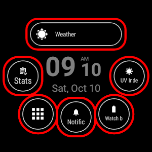 Pixel Slick Watch Face Screenshot 0
