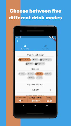 Hospitality Calculators Screenshot 2