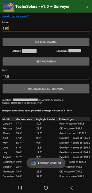 TechoSolara: the Solar Planner Screenshot 0