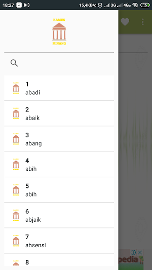 KAMUS MINANG TERLENGKAP (Offline) Screenshot 2