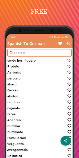 Spanish To German Dictionary Offline Screenshot 0