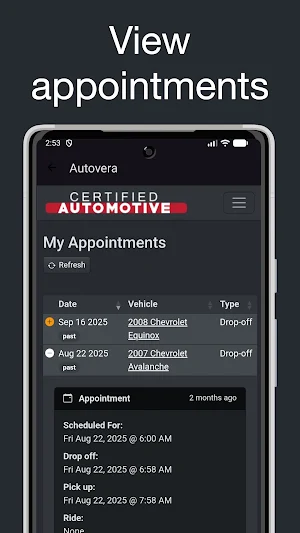 autoVERA Screenshot 2