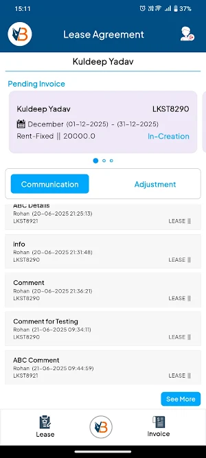 Biznext MyApp- Lease Screenshot 2