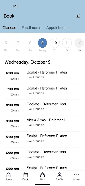 Out East Pilates Screenshot 1