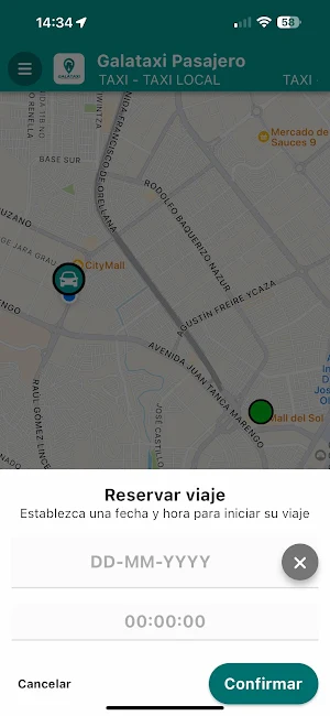 GalaTaxi Pasajero Screenshot 1