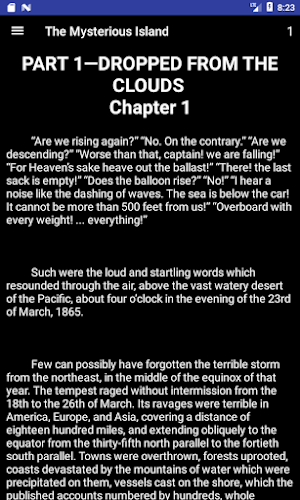 The Mysterious Island - eBook Screenshot 1
