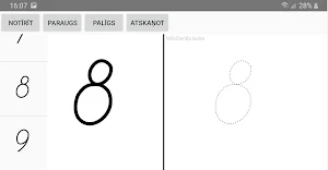 Mācies rakstīt burtus un ciparus Screenshot 3
