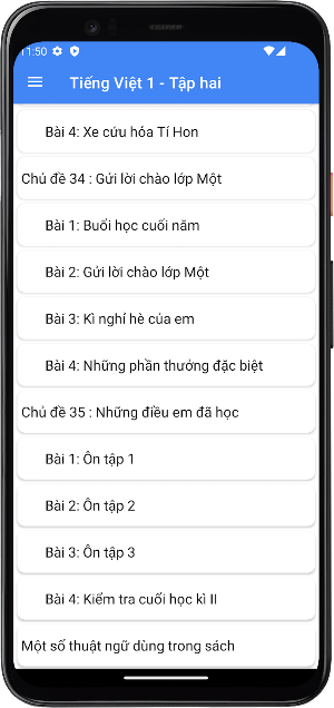 Tiếng Việt Lớp1 - Tập hai Screenshot 3