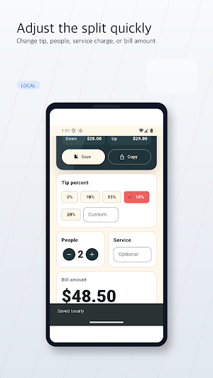 Tip Split Quick Screenshot 2