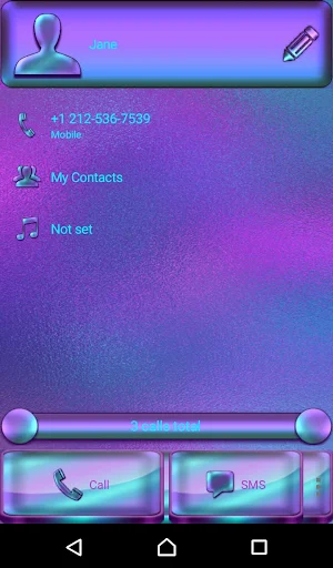 Neon Dialer theme Screenshot 1