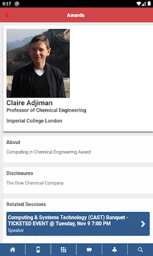 AIChE Events Screenshot 3
