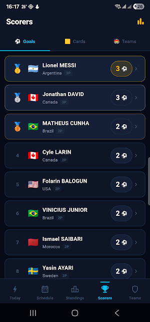 World Cup 2026 Live Score Screenshot 3