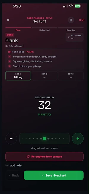 Kalox - Calisthenics Tracker Screenshot 1