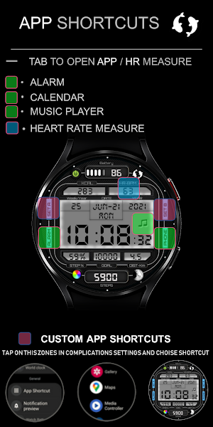 Inspire13 - Digital Watch Face Screenshot 2