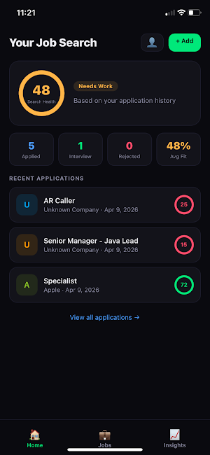 Klarr: Job Search Intelligence Screenshot 2
