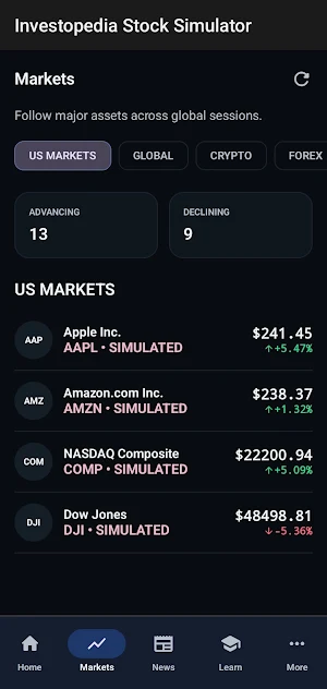 Investopedia: Stock Simulator Screenshot 3