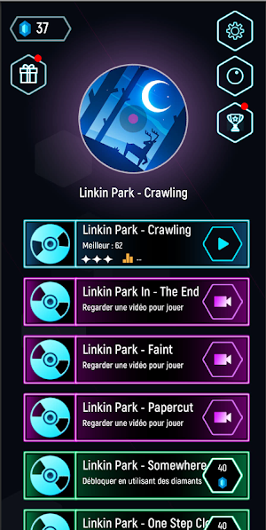 Linkin Park Tiles Hop Ball - Neon EDM Rush Screenshot 0