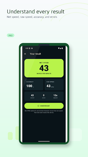 TypeProof: Typing Speed Test Screenshot 3