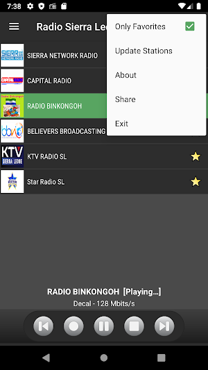 RADIO SIERRA LEONE :  Online Sierra Leonean Radios Screenshot 2