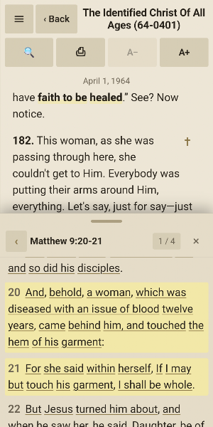 Message Search William Branham Screenshot 3