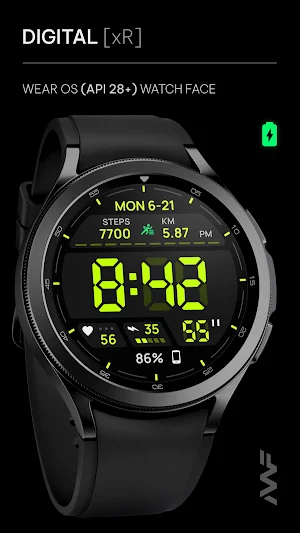 Awf Digital [xR] - watch face Screenshot 0