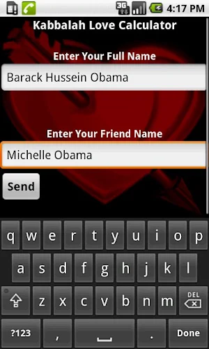 Love Calculator Kabbalah match Screenshot 0