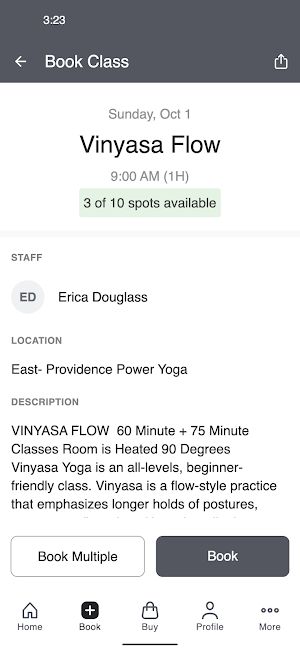 Providence Power Yoga Screenshot 2