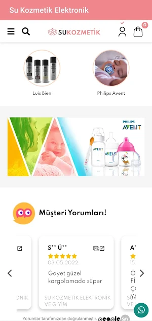 Su Kozmetik - Online Alışveriş Screenshot 1