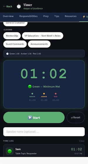 Club Speaker Toolkit Screenshot 2