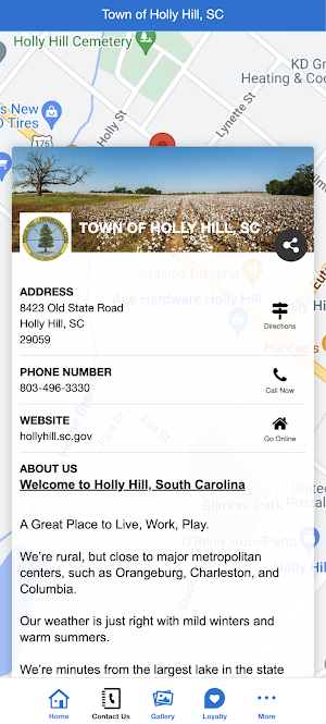Town of Holly Hill, SC Screenshot 1