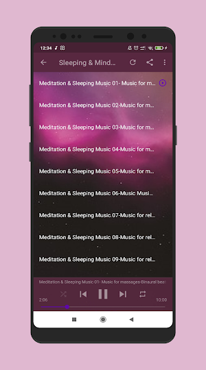 Sleeping Clam & Meditation MP3 Screenshot 3