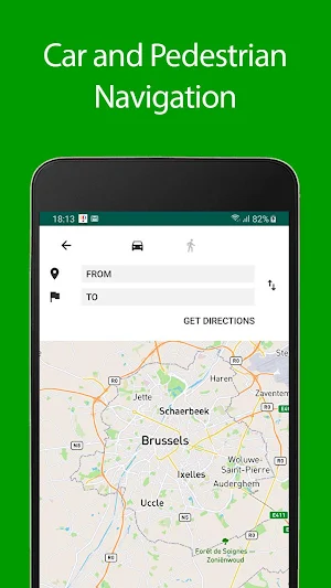 Brussels Offline Map and Travel Guide Screenshot 1
