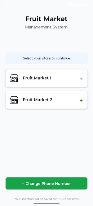 Fruit Market App Screenshot 1