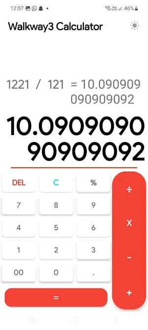 Walkway3 Calculator Screenshot 2