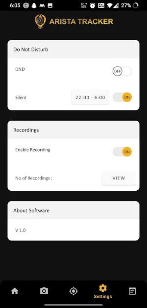Arista Tracker Screenshot 3