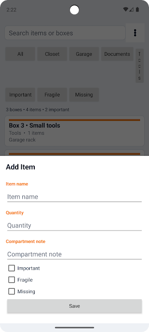 Box Storage Organizer Screenshot 3