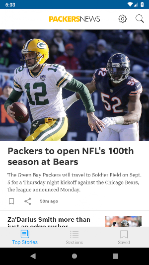 Packers News Screenshot 0