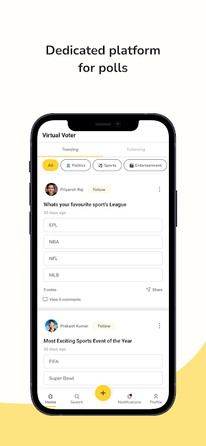 Virtual Voter: Polls & People Screenshot 0