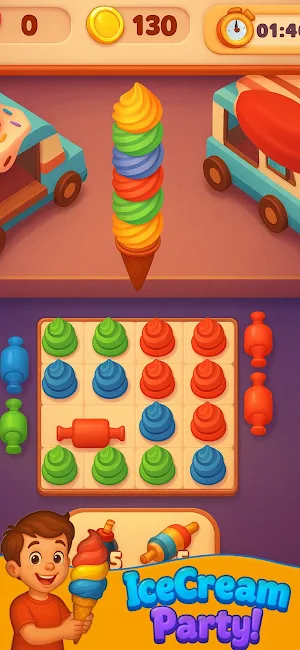Ice Cream Spin: Sorting Game Screenshot 0