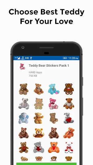 Teddy Bear Stickers for Whatsapp (WAStickerApps) Screenshot 2